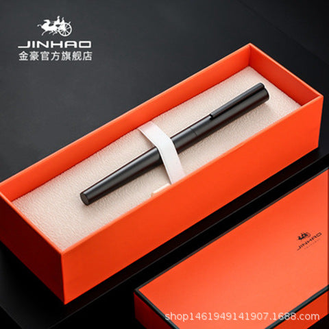 Jinhao 35 fountain pen all-steel extremely black metal adult office gift, student teacher practice word with wholesale