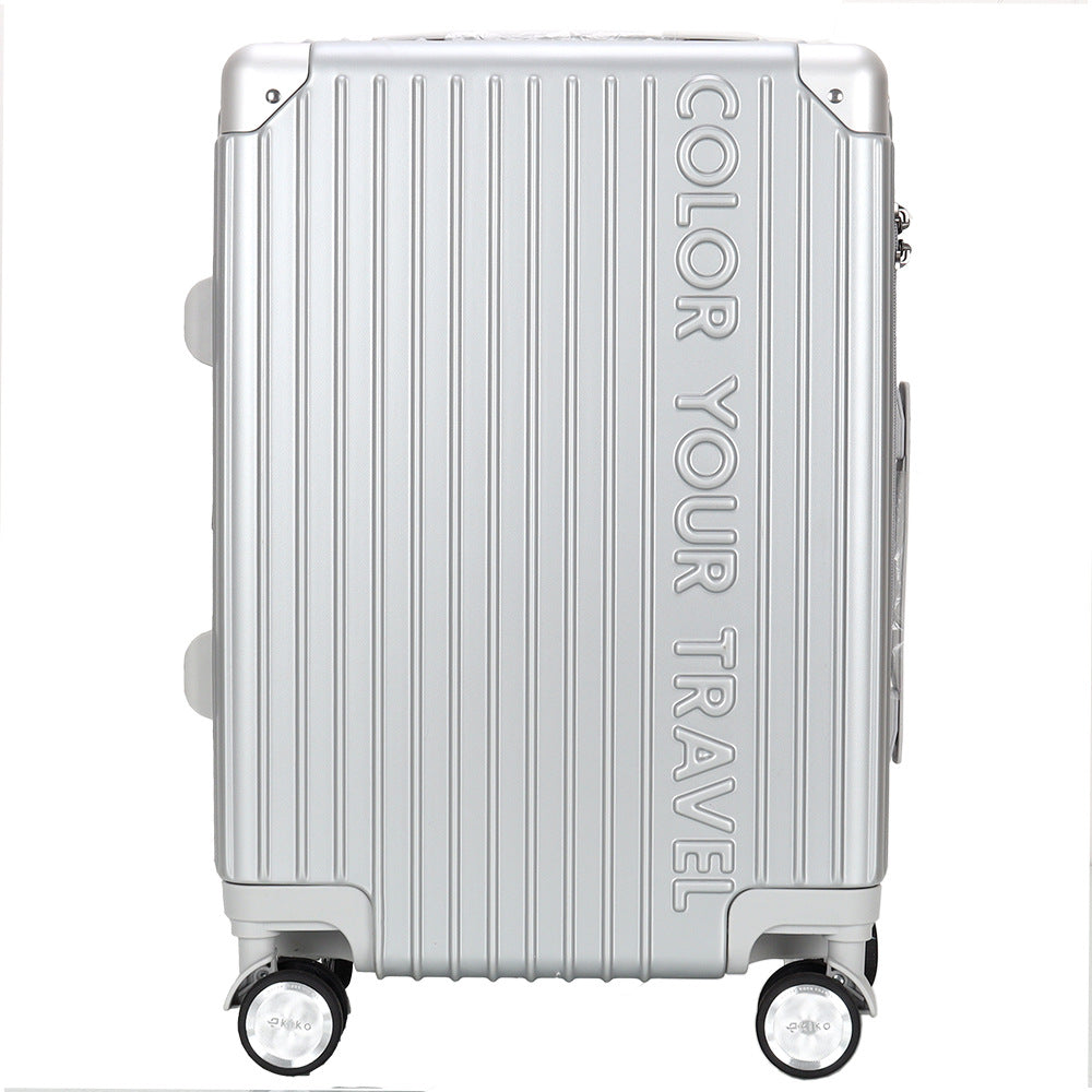 Ultra-light 20-inch cabin suitcase, expandable trolley case, USB charging multi-function luggage, pure PC lockbox bag