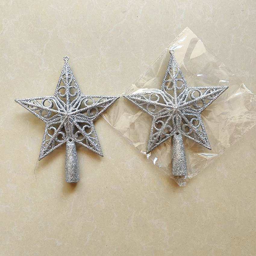 Festive Supplies Christmas Top Star Creative Christmas Gift Sprinkling Pink Star Christmas Tree Ornament Pendant Pentagram