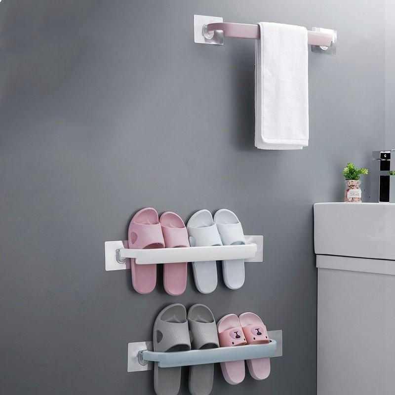 towel rack toilet non-punch hanger toilet slipper rack multi-function pot lid rack bath toilet bath towel rack