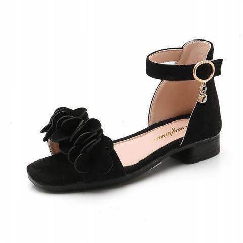 2025 latest girls' sandals, summer children's schoolgirls' sandals, high-heeled princess sandals, fashionable Korean casual shoes
