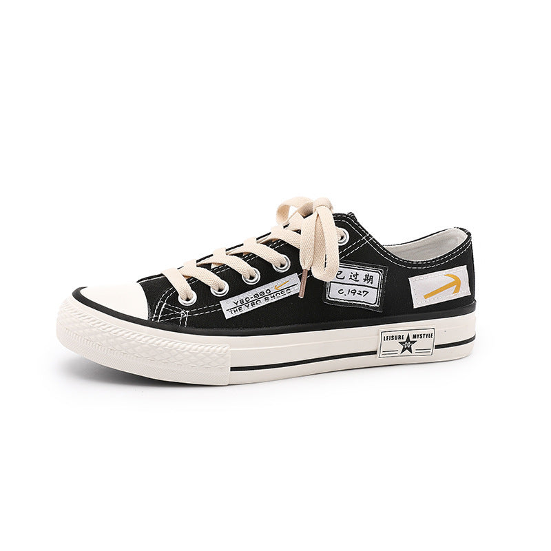 Summer casual low-top canvas men's shoes 2024 new breathable Korean version of the trend men's shoes versatile sports student board shoes