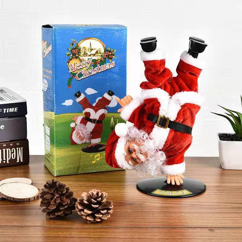 Cross-border Christmas decoration electric climbing ladder Santa Claus climbing beads Santa Claus children's gift shopping mall decoration