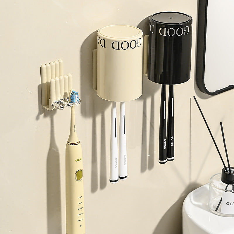 Student dormitory toothbrushing cup, mouthwash cup, residential school toiletries set, electric toothbrush, tooth utensil, tooth cylinder shelf