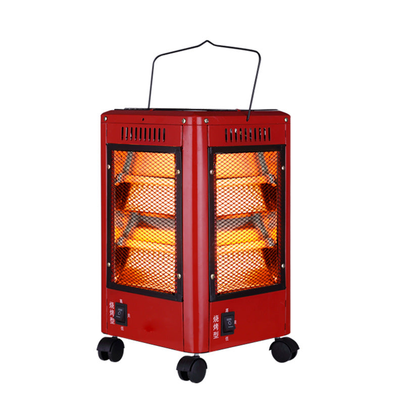 five-sided heater household four-sided grill small solar electric heater electric fan electric grill fireware manufacturer direct sales