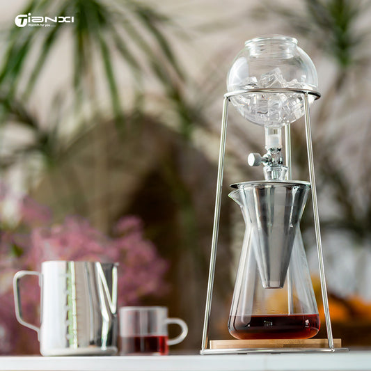 Cold Brew Pot Home Drip Hand Pour Coffee Tea Drip Pot Coffee Utensils Set Ice Drip Coffee Pot