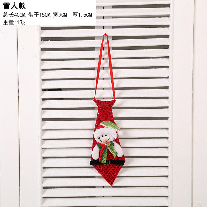 New Santa Claus Snowman Elk Pendant Creative Gift Tie Christmas Tree Decoration Supplies for Adults and Kids