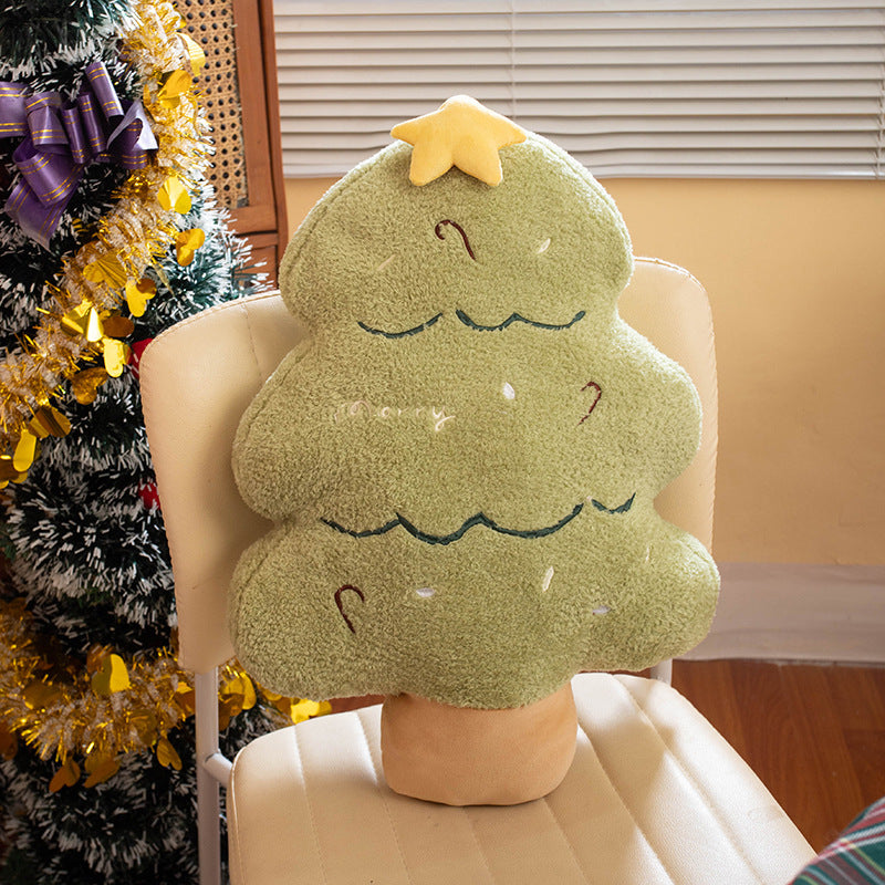 ins influencer Christmas tree pillow plush toy Christmas tree pillow gingerbread doll pillow wreath doll