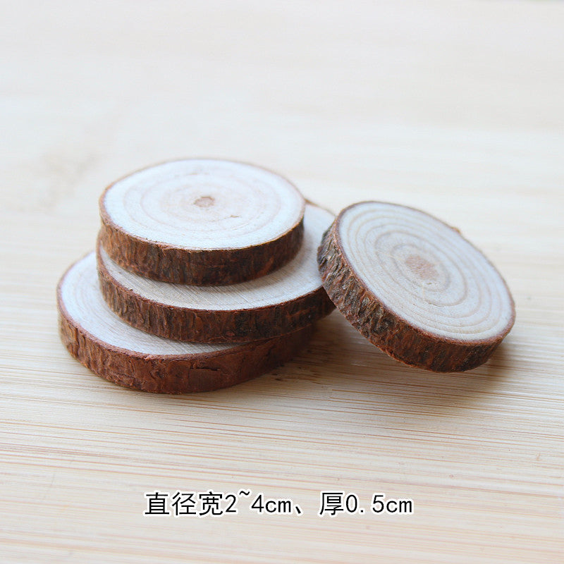 New Christmas decorations New Year Christmas handmade DIY pine ball acorn dried flower dried fruit wood chip wooden stake props