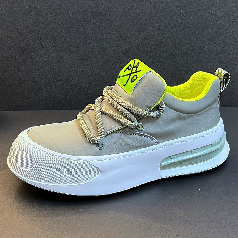 2024 summer new men's shoes open smile canvas shoes fashion athleisure shoes breathable and versatile trendy board shoes men