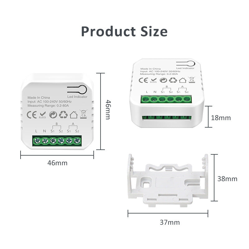 Tuya WIFI smart meter transformer detection solar photovoltaic power generation system Tuya WIFI meter