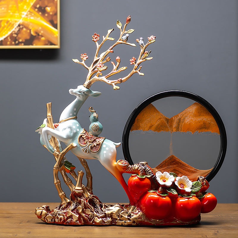 Wholesale New Chinese Creative Quicksand Ornaments, Wine Cabinets, Entrances, TV Cabinet Decorations, Living Rooms, Fortune Desktop Crafts