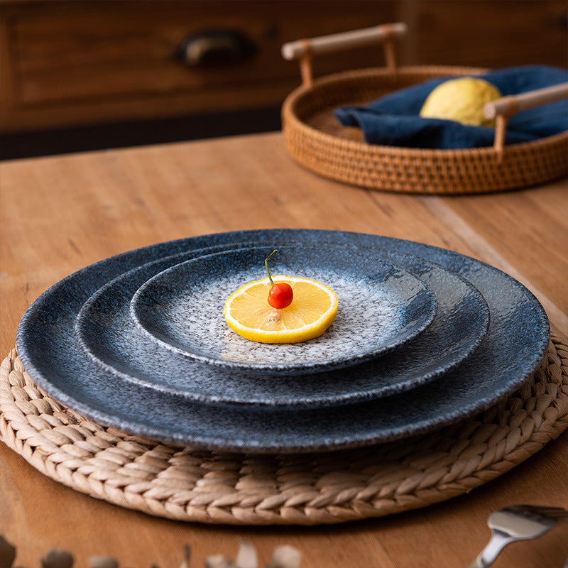 Ceramic plates, Japanese cutlery, Western plates, household dishes, bone plates, round steak plates, dinner plates, pasta plates, flat plates