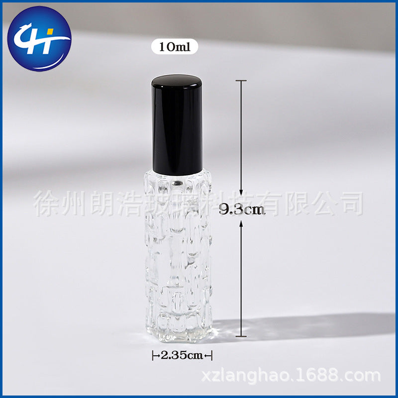 Wholesale 10ml bitter melon bottle perfume dispensing bottle perfume bottle press spray bottle travel portable glass sample bottle