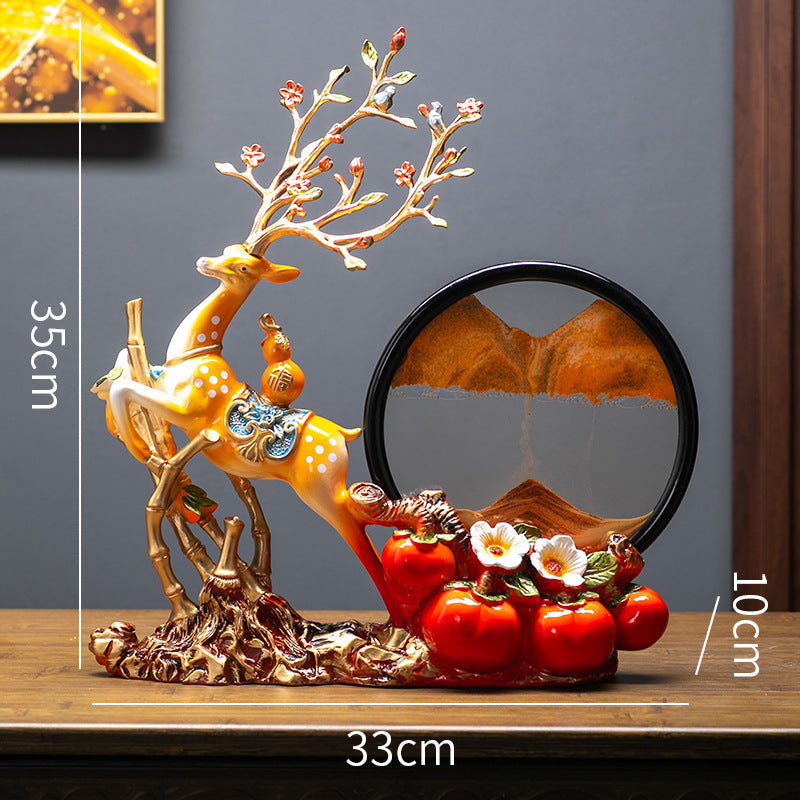Wholesale New Chinese Creative Quicksand Ornaments, Wine Cabinets, Entrances, TV Cabinet Decorations, Living Rooms, Fortune Desktop Crafts