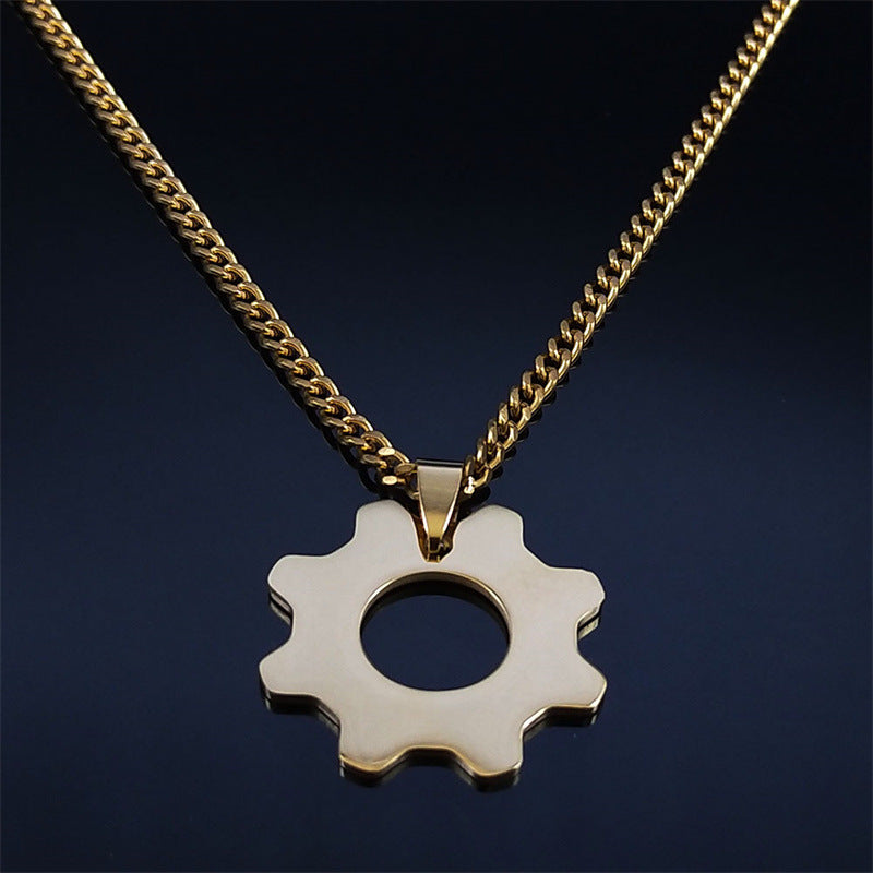 Game Gears of War Necklace Stainless Steel Reactor Necklace Male Female Fan Jewelry N2044 Exquisite