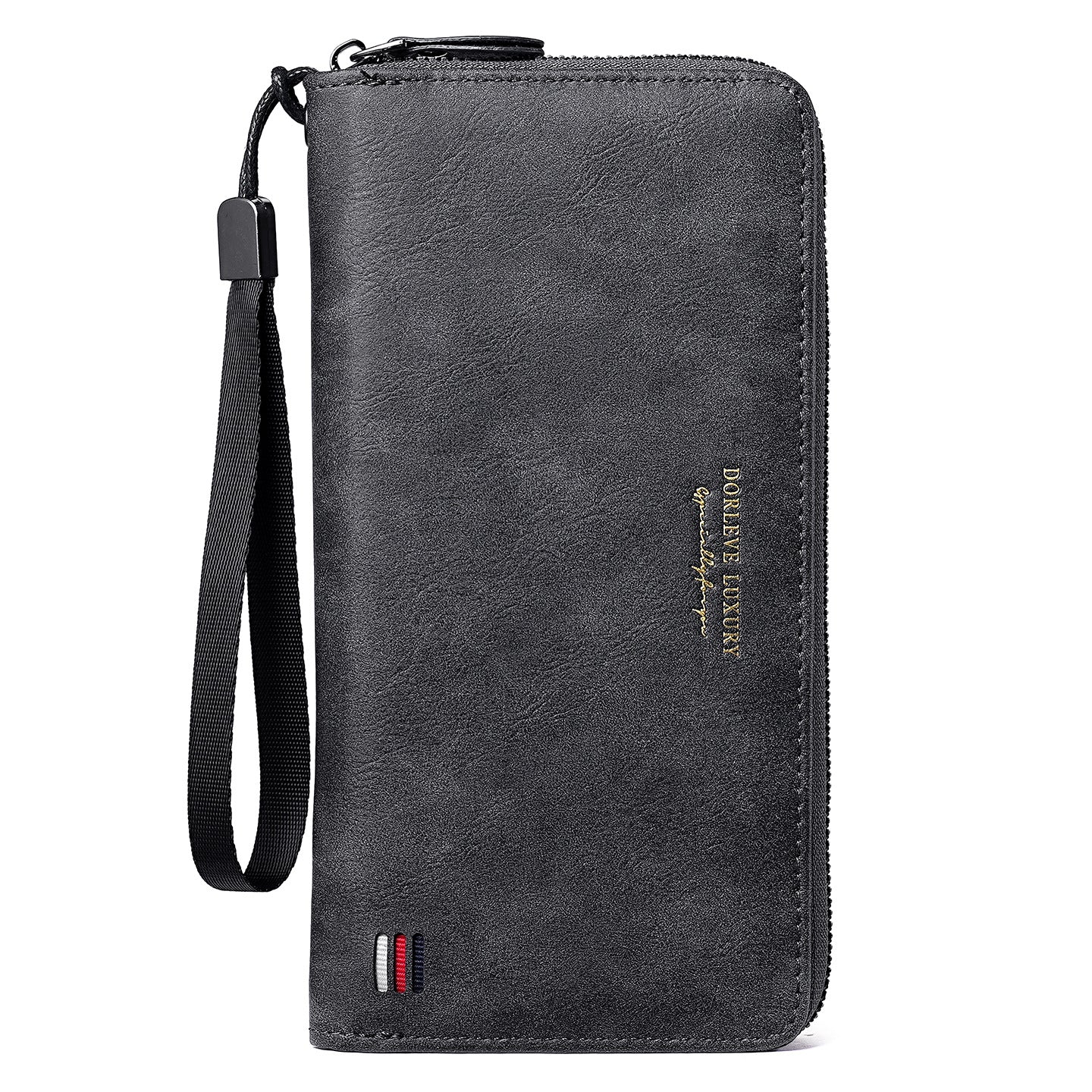 Manufacturer business light luxury zipper clutch bag men's long wallet multi-functional storage card bag money wallet spot wholesale