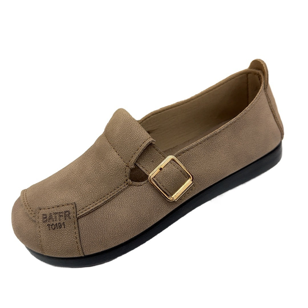 Birkenstock Women's Spring 2025 Soft Sole Fashion Loafers Comfortable Casual Shoes Slip-on Slip Shoes Non-slip Shoes