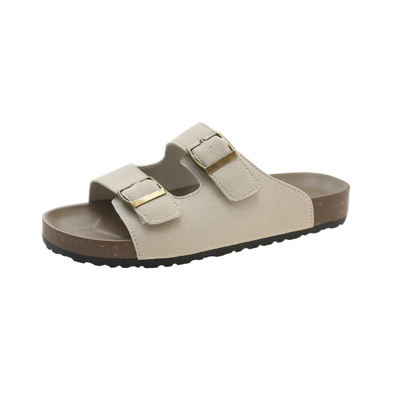 Size 35-43 Plus Women's Shoes, Birkenstocks, Sandals, Women's Summer Wear, Versatile, Slip-on, Flip-Flocs, Soft Soled Beach Shoes