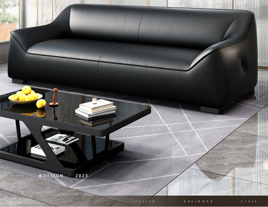 *V office sofa simple modern leisure lounge area black minimalist business reception office sofa group