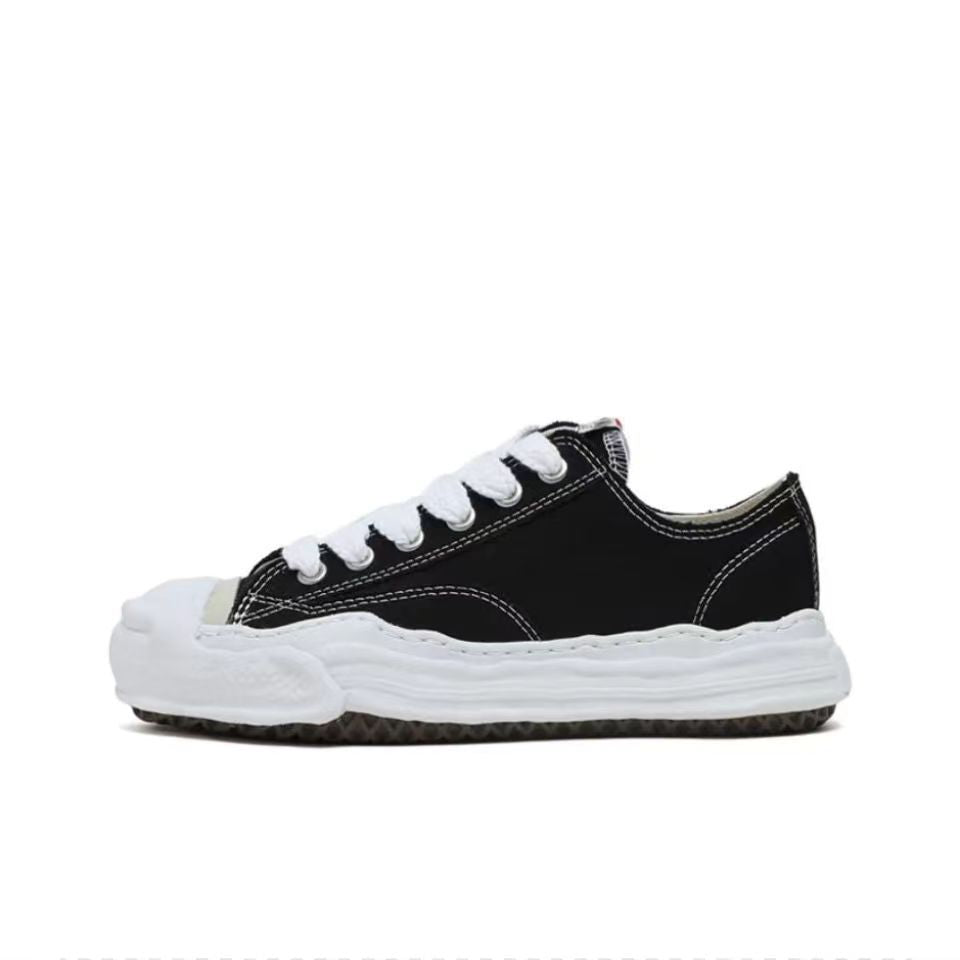 mm dissolved shoes Yu Wenle with the same my Sanyuan couple shoes retro trend men's and women's heightened canvas shoes Kangyu women's shoes