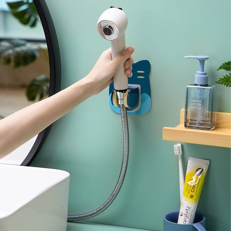 Shower stand, no-punch spray head, fixed bathroom hanging seat, children's lotus pod, adjustable shower base