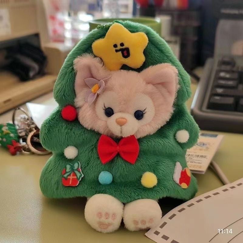 Christmas headgear, small sea pendant, Christmas tree, plush doll, cute bag pendant, birthday gift for girlfriends