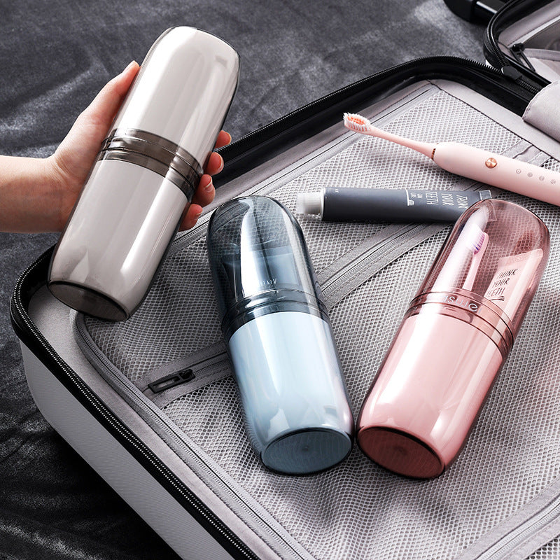 Travel toothbrush storage box, portable toothbrush cup, toothpaste, tooth jar, wash cup, business trip mouthwash cup set 1E