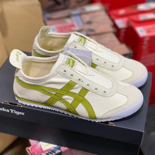 Summer Tiger men's and women's shoes, Onitsuka tiger canvas shoes, slip-ons, breathable couple slip-on athleisure shoes