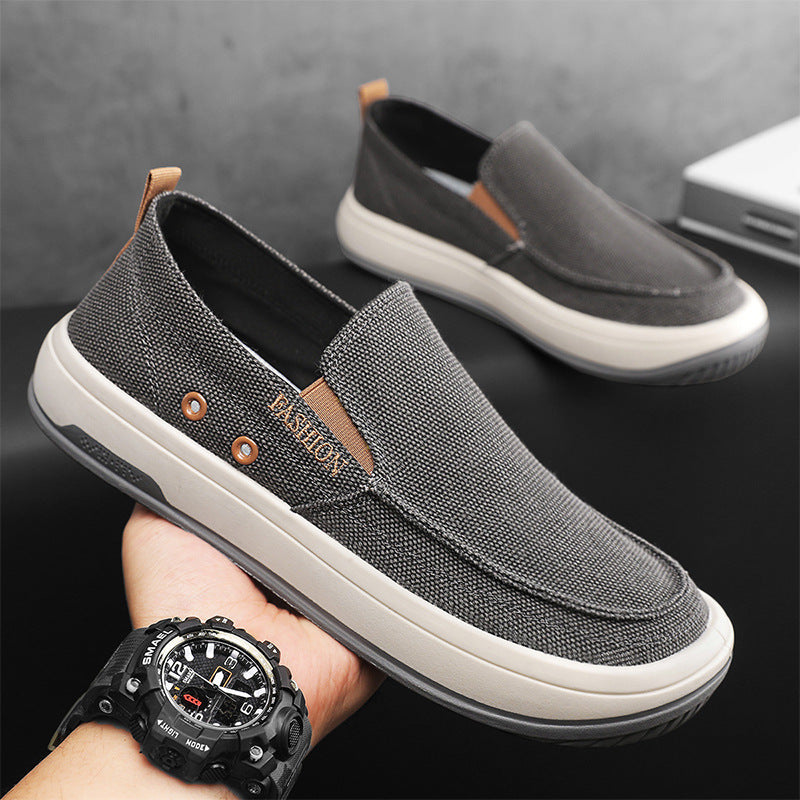 Spring/Summer 2025 New Casual Men's Shoes Trendy Versatile Sailing Shoes Breathable and Wearable Lightweight Espadrille Shoes