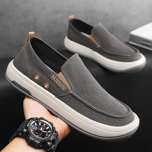 Spring/Summer 2025 New Casual Men's Shoes Trendy Versatile Sailing Shoes Breathable and Wearable Lightweight Espadrille Shoes