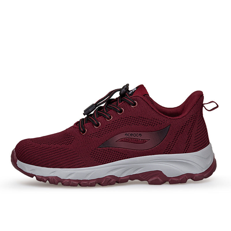 Spring new non-slip shoes for the elderly Middle and elderly walking shoes fashion lightweight shoes women's shoes mom shoes for men casual shoes