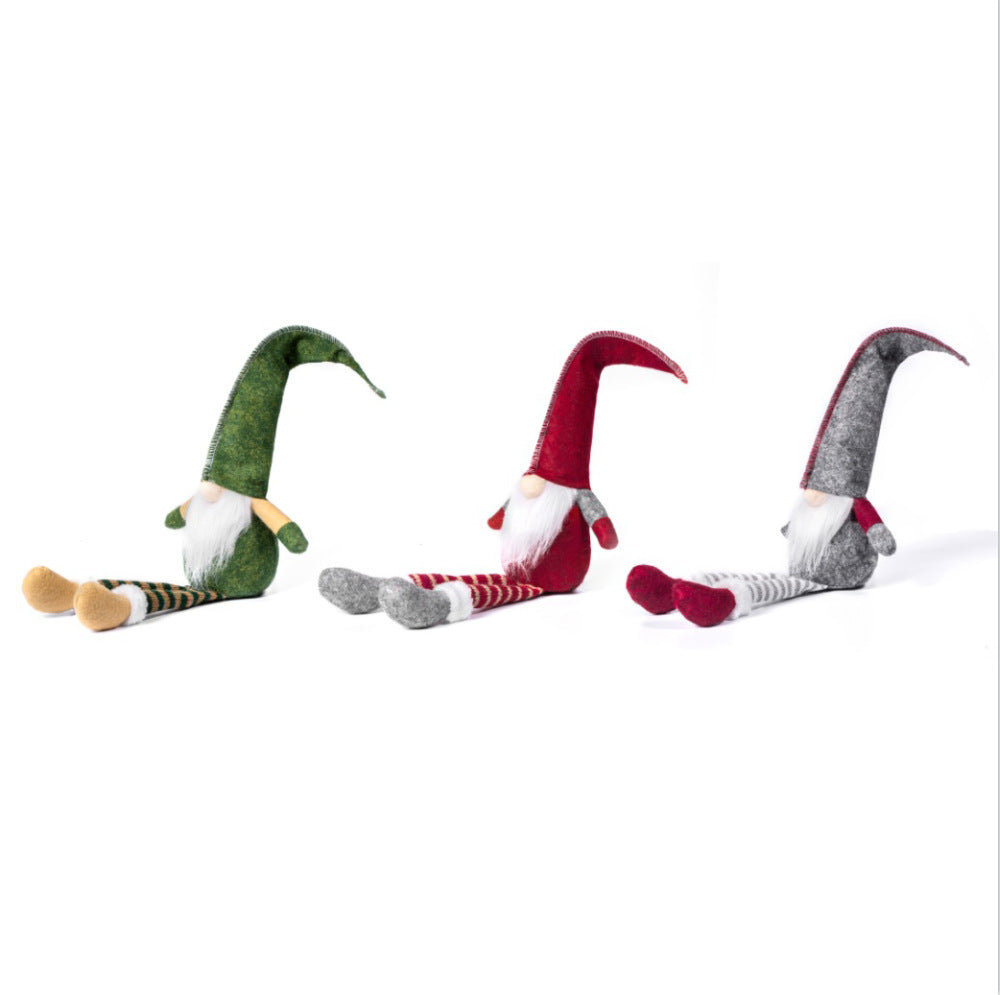 Foreign trade popular Christmas decoration supplies faceless doll doll European and American style old man pendant window ornament batch