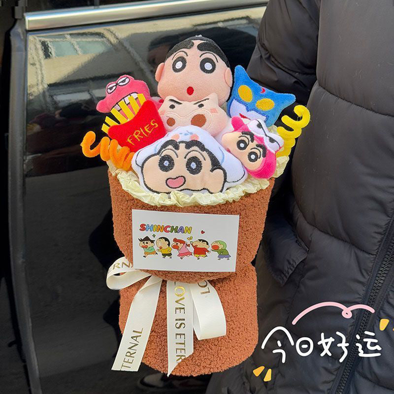 Christmas gifts kulomi dolls cartoon bouquet dolls forever peanut birthday gifts for girls friends and girlfriends