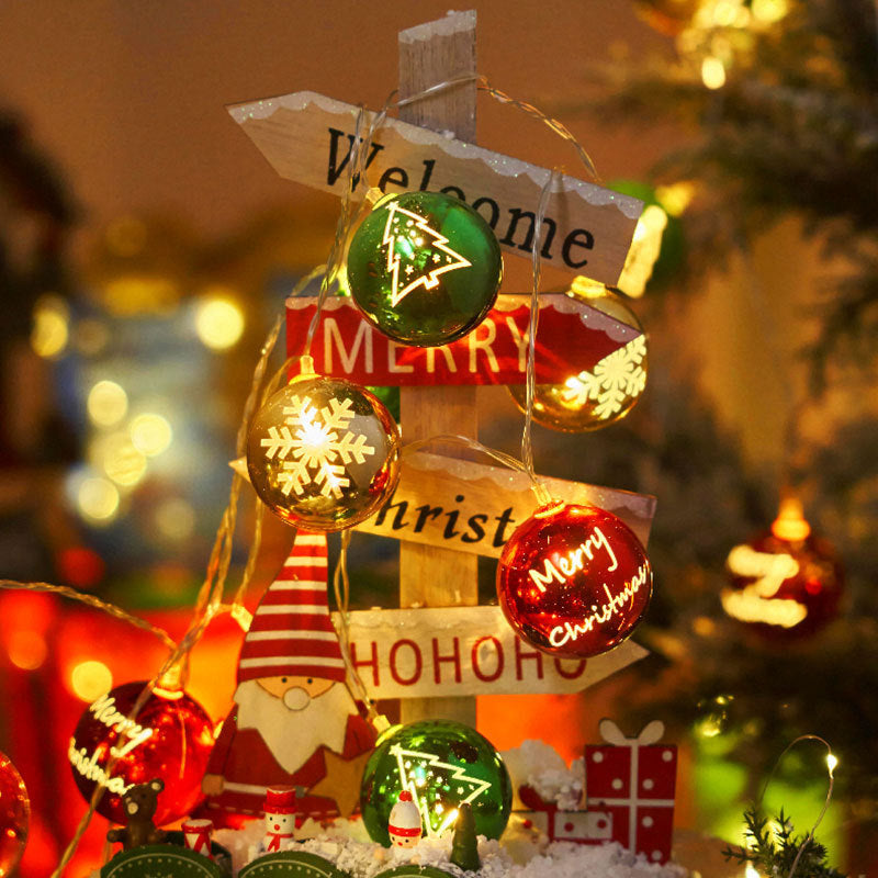 New Christmas Tree Star Light Electroplated Star Ball Light Christmas Day Room Decorative Light Outdoor Ambient Light