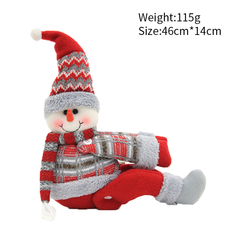 Christmas creative curtain buckle cartoon doll decoration hotel restaurant decoration doll buckle window pendant