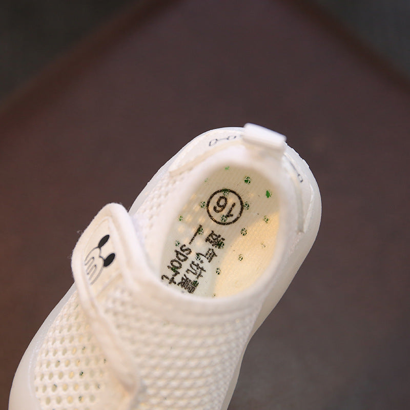 Children's flying shoes, boys and girls, children's toddler shoes, breathable mesh sports shoes, soft bottom, children's baby mesh shoes, foreign trade