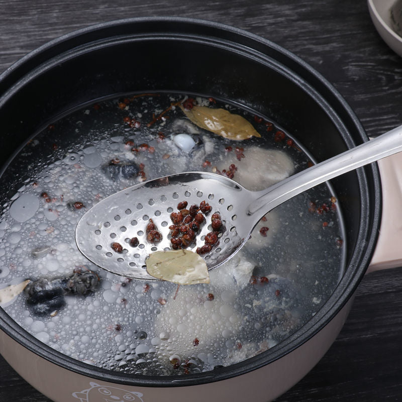 Stainless steel colander thickened fishing fence, household fence fried, dumplings, noodles, dining spoon, kitchen supplies leaked net