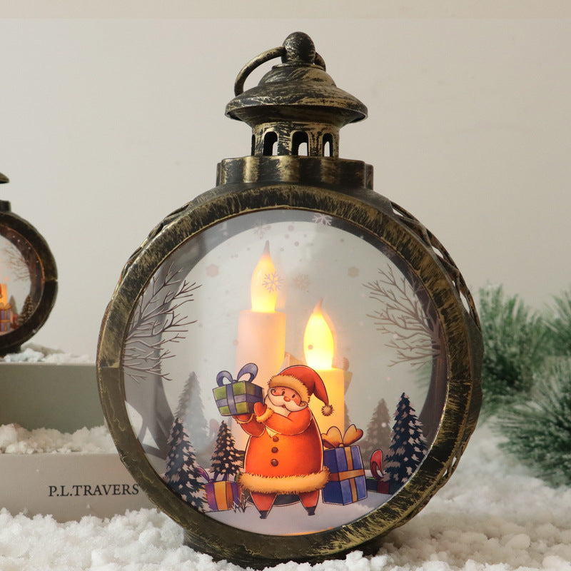 Christmas decorations, retro night lights, glowing gifts, window ornaments, table decorations, props, atmosphere pendants