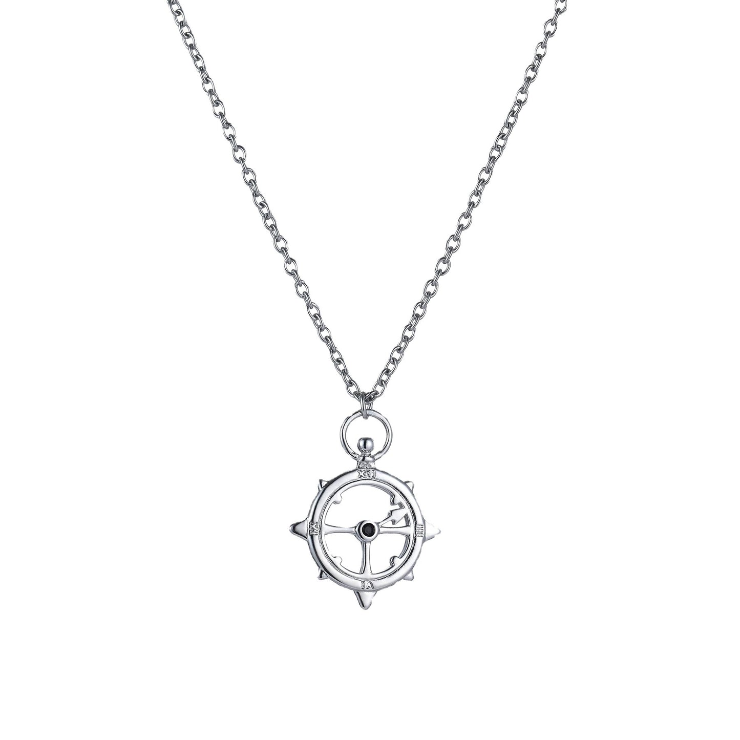 Rudder pendant necklace men's ins high-end design sense niche clavicle chain men's tide light luxury versatile men's jewelry