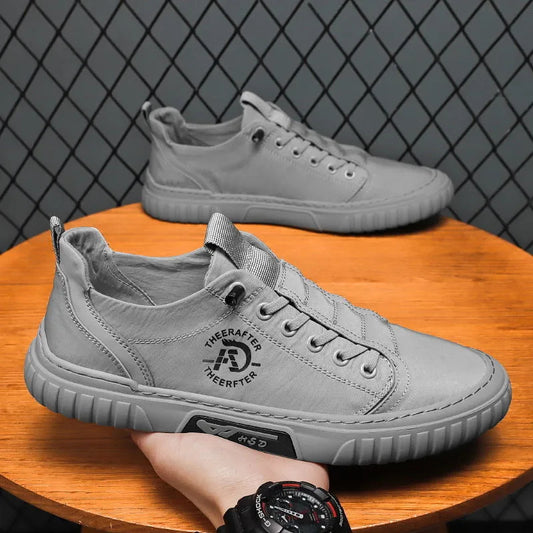 Canvas Men's Shoes 2025 New Summer Casual Versatile Sneaker Shoes One-foot Comfortable Work Trendy Men's Board Shoes