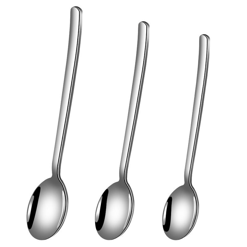 316 stainless steel spoon, Korean spoon, high-value tableware, household dining soup spoon, thickening stir, dessert, coffee spoon