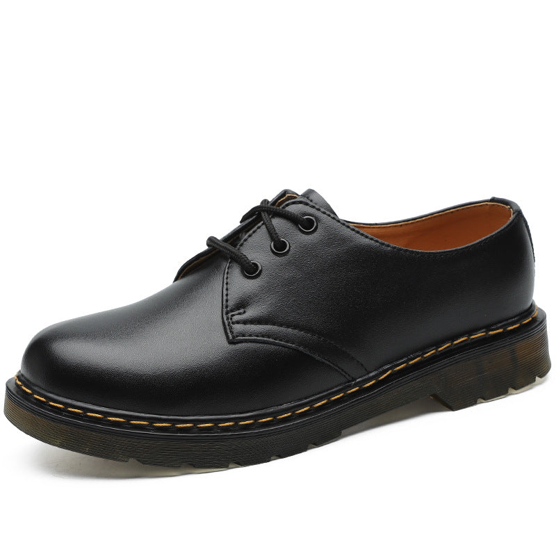 Cross-border 1461 low to help Martin shoes men's leather British wind large size short boots round head men and women couple casual tooling shoes