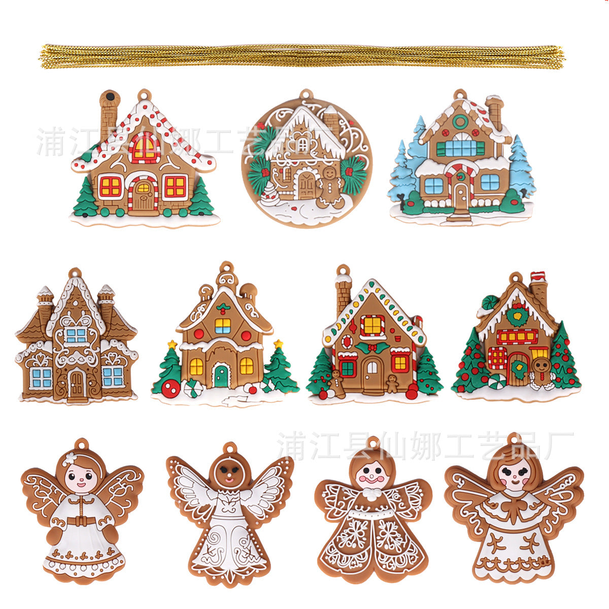 Cross-border hot sale classic Christmas gingerbread man pendant, Christmas decorations, Christmas tree pendants, spot wholesale