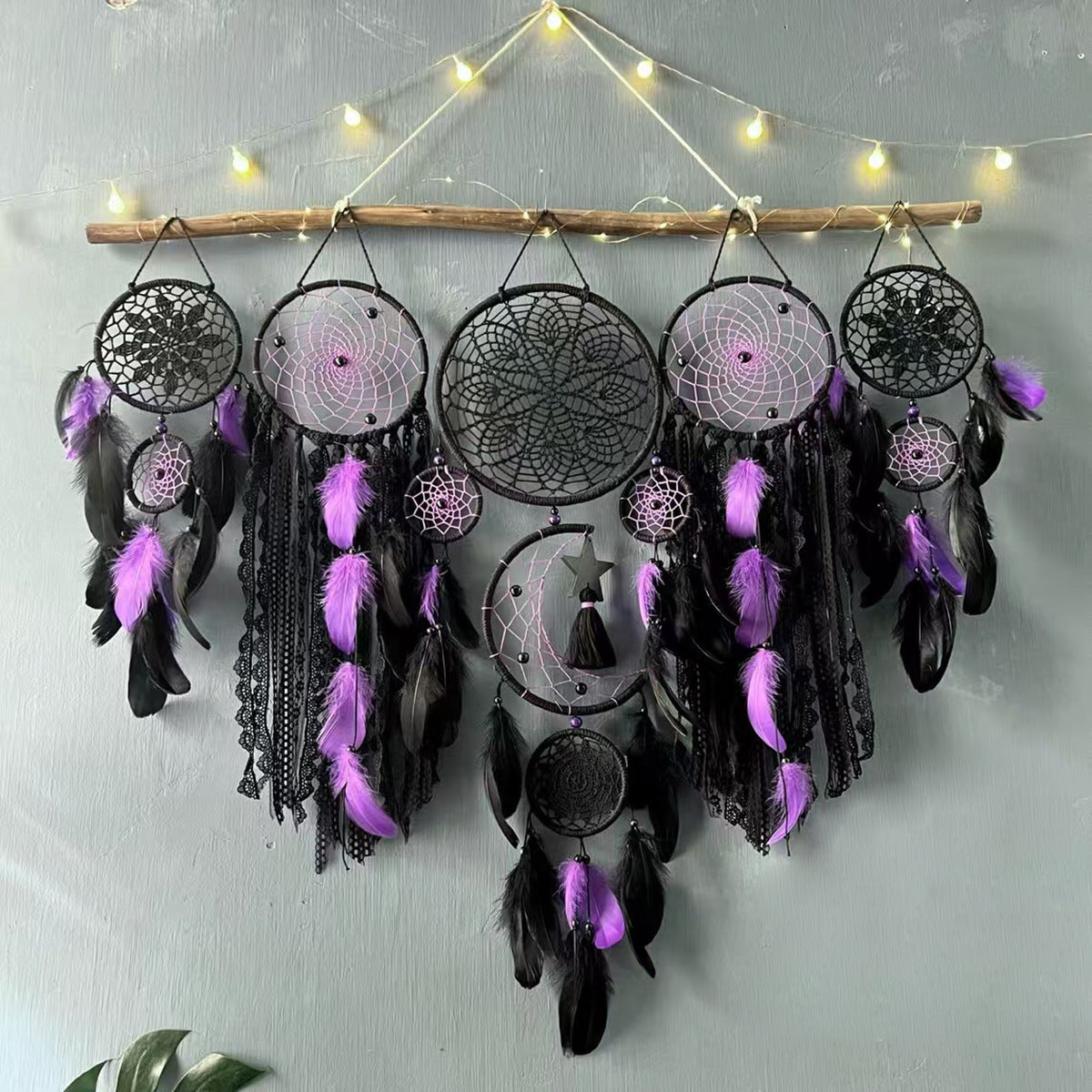 Cross-border dreamcatcher five-piece set European style factory direct sales home wall decoration dreamcatcher wall decoration pendant
