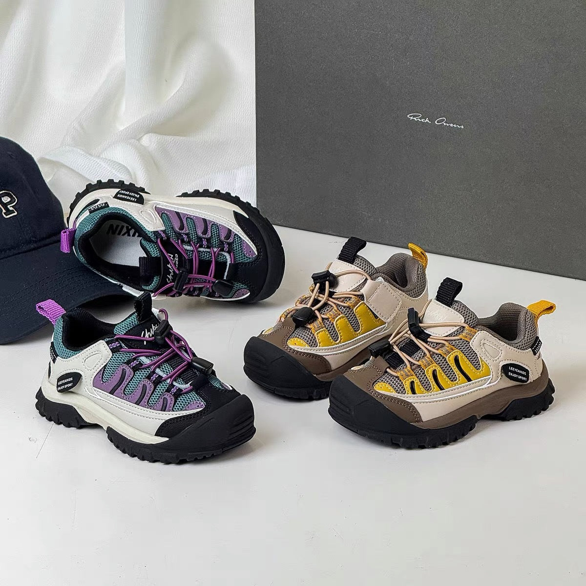 Children's sneakers, soft-soled non-slip boys' shoes, hiking shoes, 2025 spring and autumn, new mesh versatile girls' shoes
