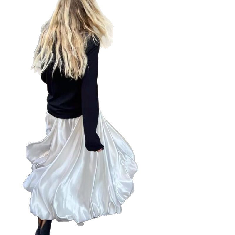Burst spark bud skirt, jellyfish skirt, mercerized skirt, romantic skirt