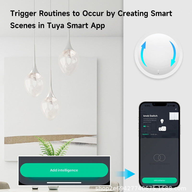 Tuya Zigbee Smart Home Scene Switch App Timing Knob Dimming Random Paste Scene Smart Switch