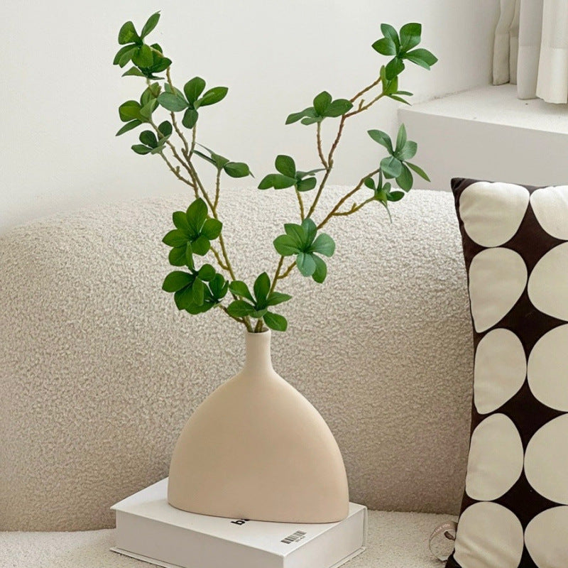 ins Nordic plastic fan-shaped vase melamine material flower arrangement supplies living room decoration table decoration photography props