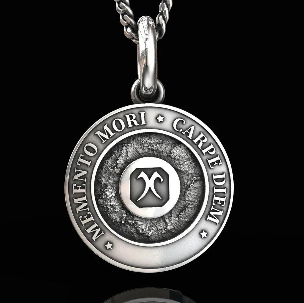 Cross-border European and American popular skull pendant personality necklace men's hip-hop retro gothic sweater chain